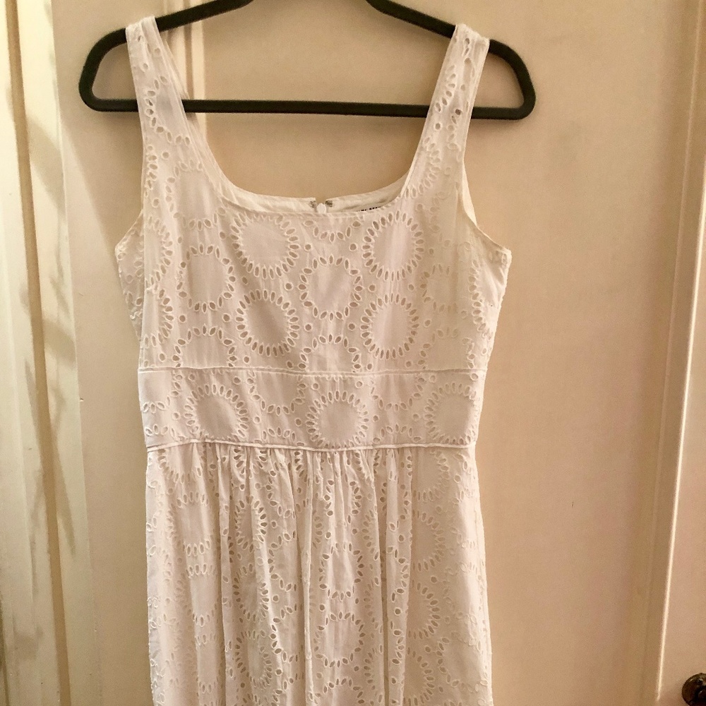Banana Republic White Eyelet Dress